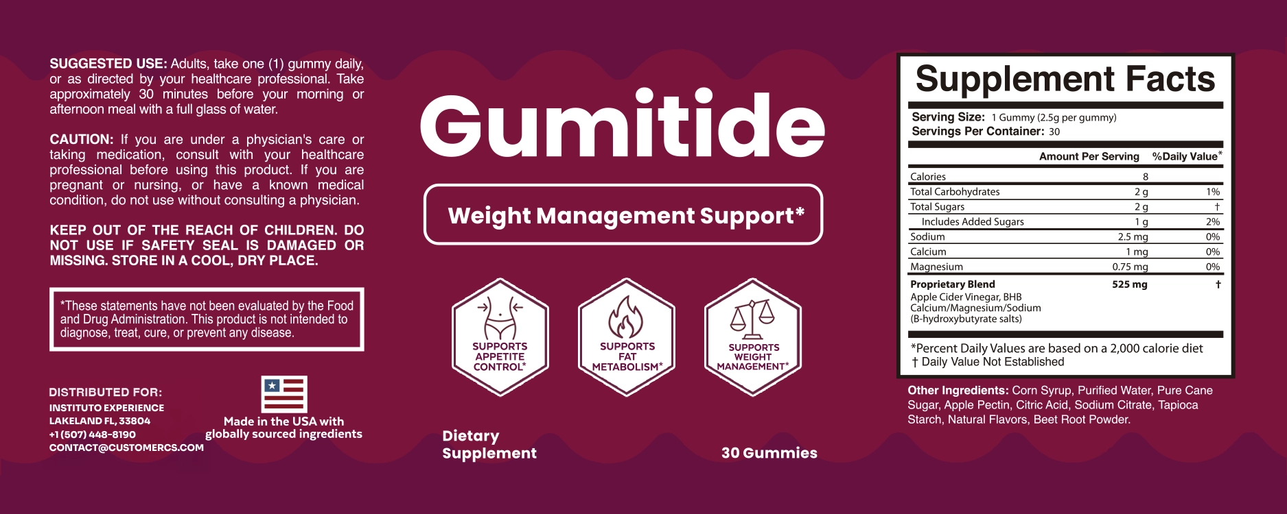 Gumitide Label