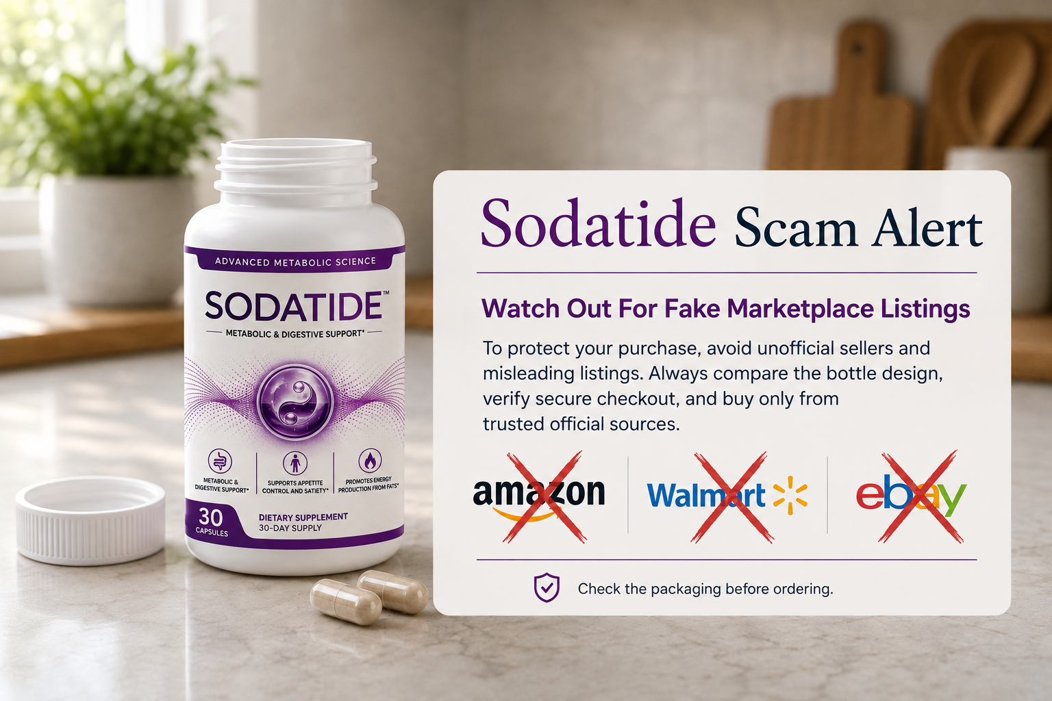 Sodatide scam alert